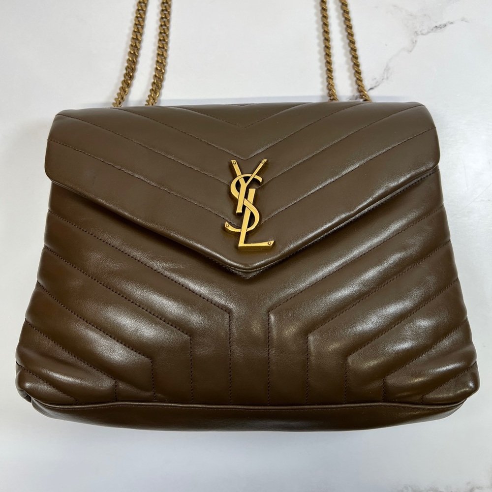 YSL Yves Saint Laurent LouLou Lou Lou Chain Handbag Shoulder Bag Crossbody Purse - Picture 2 of 10